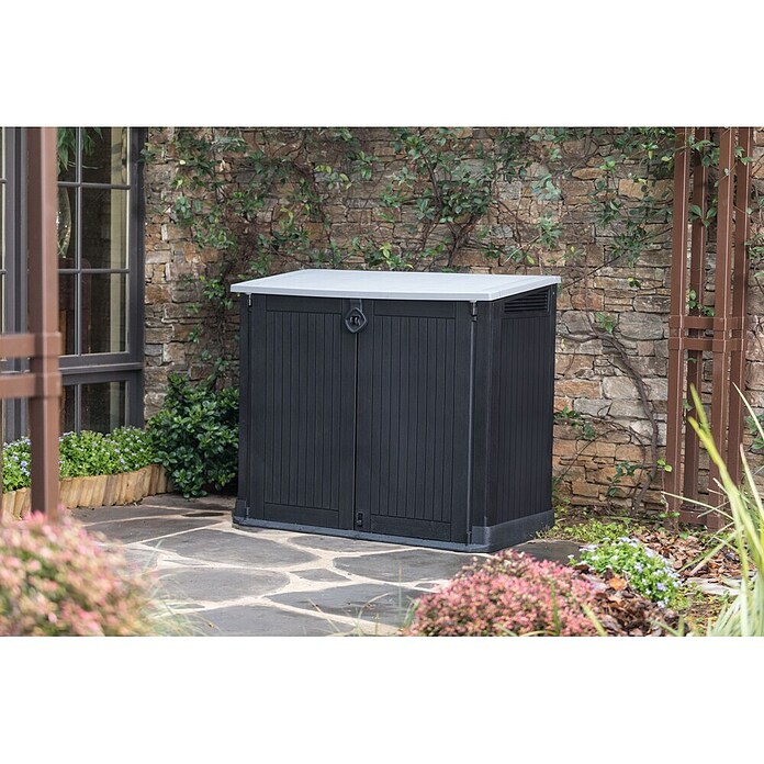 Keter Opbergbox Store It Out Midi (l x b x h: 71,5 x 132 x 113,5 cm, Antraciet) | BAUHAUS