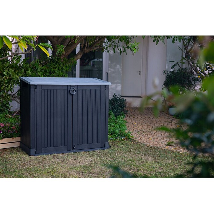 Keter Opbergbox Store It Out Midi (l x b x h: 71,5 x 132 x 113,5 cm, Antraciet) | BAUHAUS