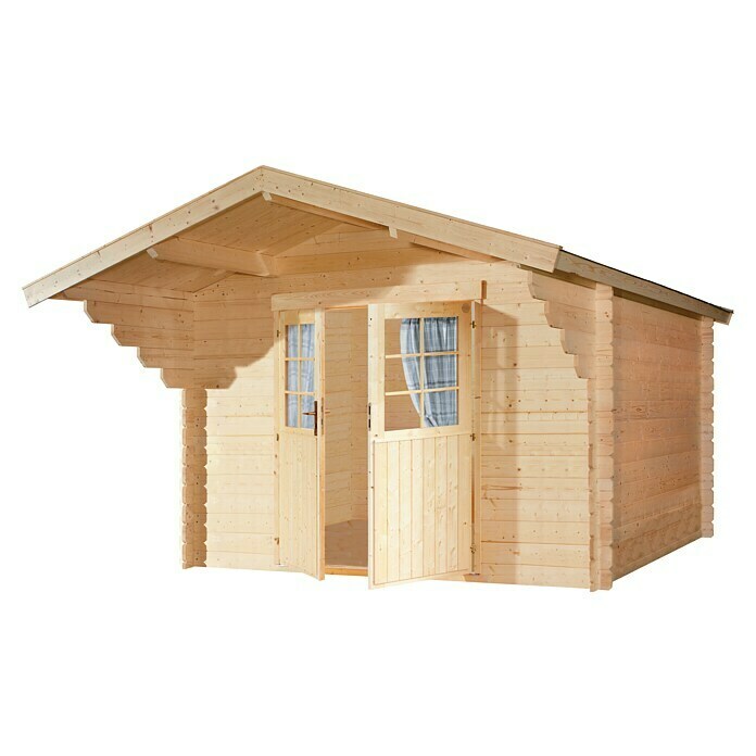 Caseta de madera Stockholm 4 (Madera, Área: 7,5 m², Espesor de pared: 44 mm)