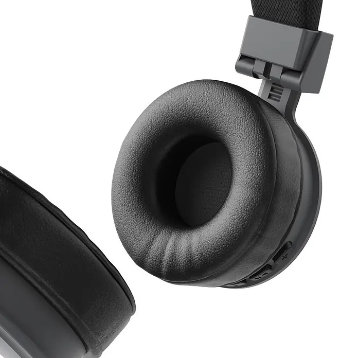 Hama Kopfhörer Freedom Lit III On Ear Bluetooth Headset -  - Schwarze Over-Ear-Kopfhörer mit weichen Ohrpolstern und verstellbarem Kopfbügel, mit sichtbaren Bedienelementen an der Ohrmuschel.