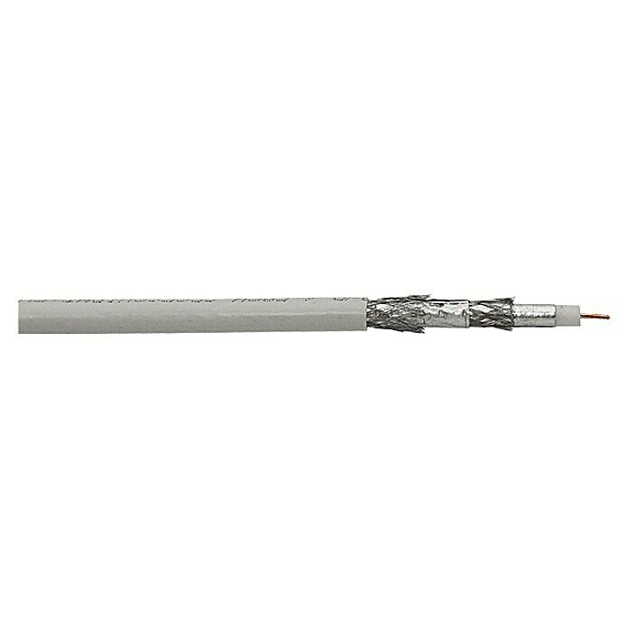 Koaksijalni kabel (50 m, Mjera zaštite: 120 dB, Bijelo)