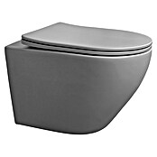 Best Design Hangend Toilet Spoelrandloos Morrano (Zonder spoelrand, Spoelvorm: Diep, Mat Grijs) | BAUHAUS