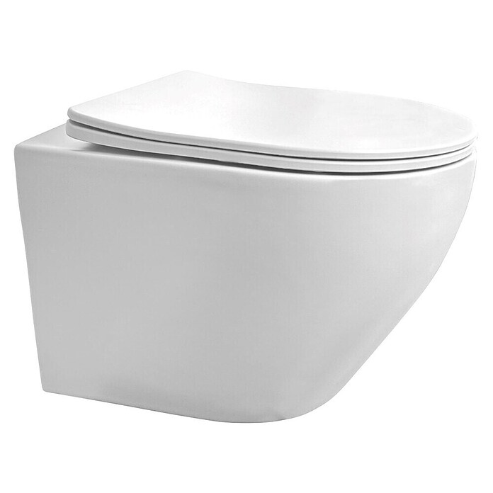 Best Design Hangend Toilet Spoelrandloos Morrano (Zonder spoelrand, Spoelvorm: Diep, Mat Wit) | BAUHAUS