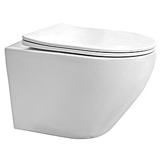 Best Design Hangend Toilet Spoelrandloos Morrano (Zonder spoelrand, Spoelvorm: Diep, Mat Wit)