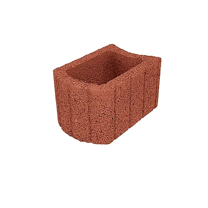 Christoph Pflanzstein MultisteinToskana, 45 x 30 x 30 cm, Beton - Roter Pflanzstein aus Beton für den Garten- und Landschaftsbau. Ideal für dekorative Blumenbeete und zur Hangbefestigung.