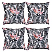beo Outdoor-Kissen Blattwerk (Mehrfarbig, L x B x H: 37 x 37 x 12 cm, Blätter, 4 Stk.) | BAUHAUS