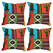 beo Outdoor-Kissen Mexico (Mehrfarbig, L x B x H: 37 x 37 x 12 cm, Kakteen, 4 Stk.) | BAUHAUS