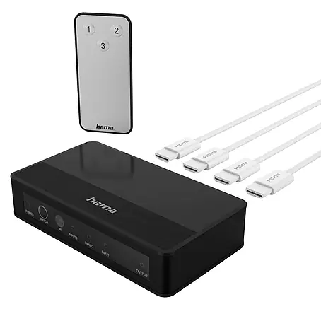 Hama  HDMI-Umschalter 00121770 4K-HDMI-Umschalter 3x1