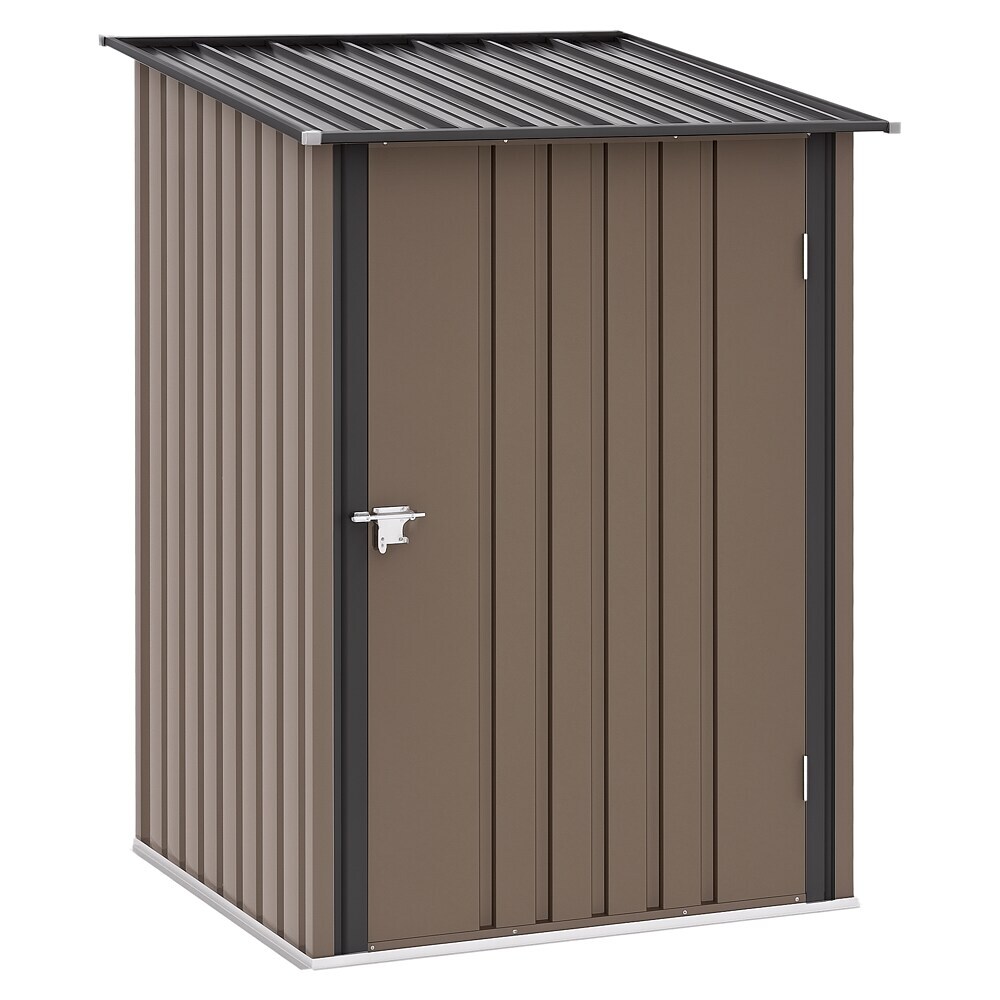Outsunny Gerätehaus Braun 100B x 103T x 160H cm online kaufen bei BAUHAUS
