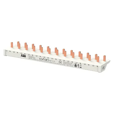 ABB  Phasenschiene PSc 3/24/10 N 3Ph.+N, 12 Module, 24Pins,10qmm fuer FI/LS DS301C