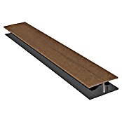 HB Composite H-profiel 2-delig (l x b x h: 6.000 x 50 x 17 mm, Pvc, Turner Oak Toffee) | BAUHAUS