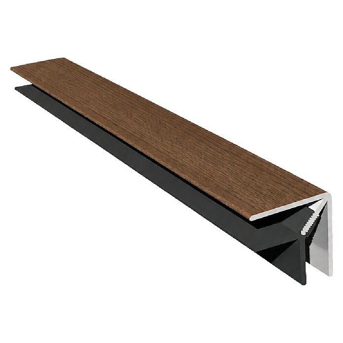 HB Composite Hoekprofiel 2-delig (l x b x h: 6.000 x 50 x 50 mm, Pvc, Turner Oak Toffee) | BAUHAUS