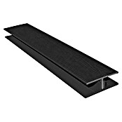 HB Composite H-profiel 2-delig (l x b x h: 6.000 x 50 x 17 mm, Pvc, Kitami Oak) | BAUHAUS