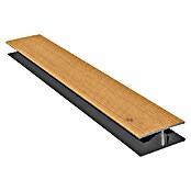 HB Composite H-profiel 2-delig (l x b x h: 6.000 x 50 x 17 mm, Pvc, Lariks) | BAUHAUS