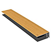 HB Composite U-profiel 2-delig (l x b x h: 6.000 x 50 x 17 mm, Pvc, Lariks) | BAUHAUS