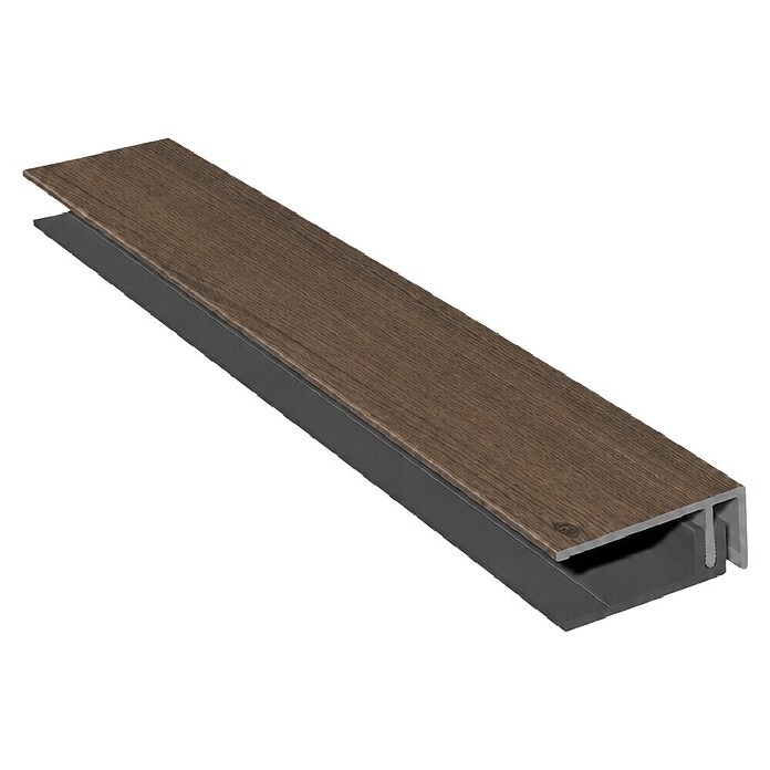 HB Composite U-profiel 2-delig (l x b x h: 6.000 x 50 x 17 mm, Pvc, Turner Oak Toffee) | BAUHAUS