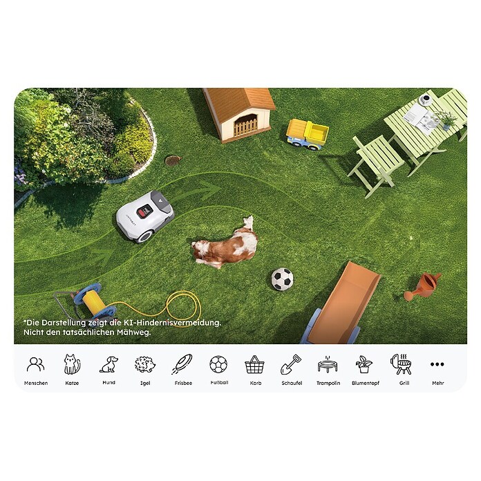 Anthbot Mähroboter Genie 600E (900 m², Schnittbreite: 20 cm, Satellitengestützte Navigation, RTK) | BAUHAUS