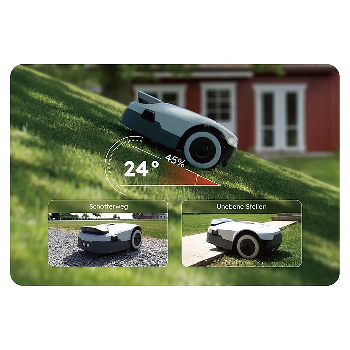 Anthbot Mähroboter Genie 600E (900 m², Schnittbreite: 20 cm, Satellitengestützte Navigation, RTK) | BAUHAUS