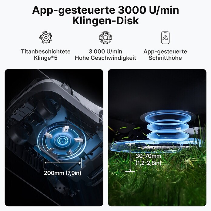 Anthbot Mähroboter Genie 600E (900 m², Schnittbreite: 20 cm, Satellitengestützte Navigation, RTK) | BAUHAUS