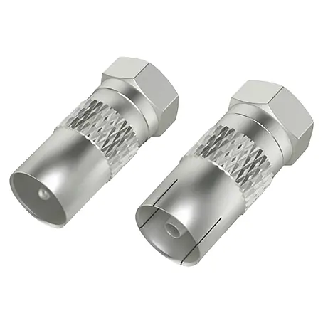 Hama  Koax-Stecker 00205315 F-Stecker - Koax-Stecker/Kupplung 2 Stück