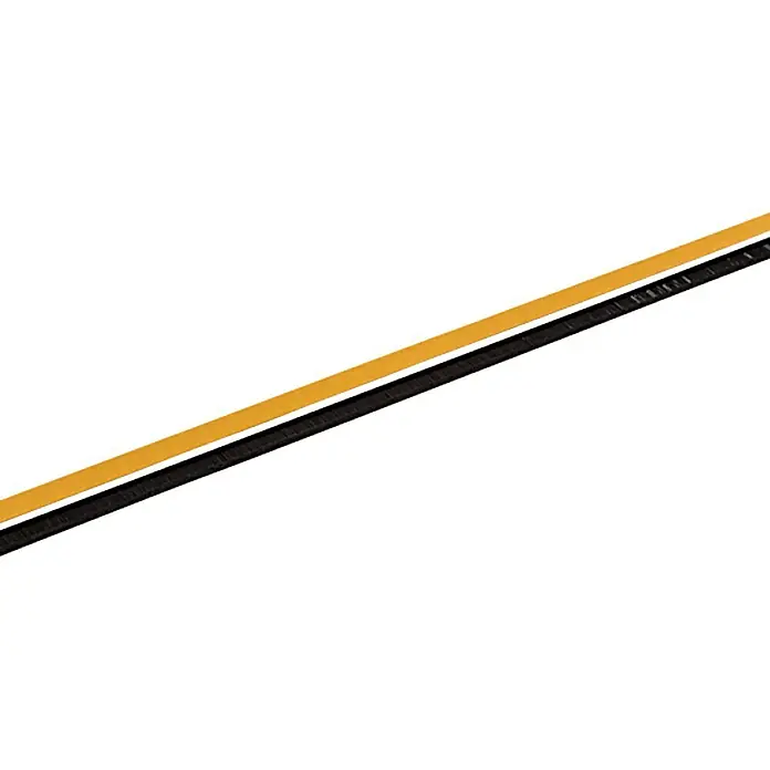 KÄLTESTOPP Türbodendichtung Automatik - Weiß, 1 m, Spaltenbreiten bis 15 mm - Gelbe und schwarze Fensterdichtung, isolierend gegen Zugluft und Wärmeverlust, für ein angenehmes Raumklima.