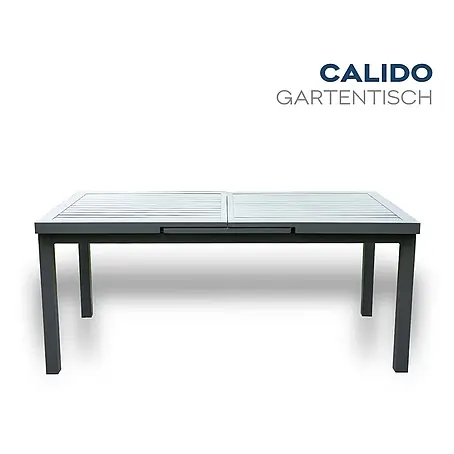 Home Deluxe  Gartentisch-Set CALIDO Gartentisch