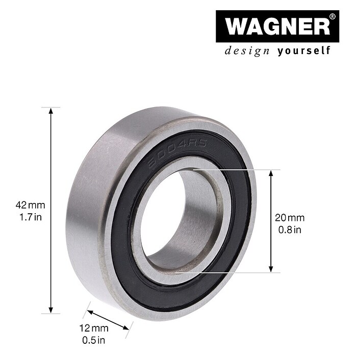 Wagner System Kugellager (Durchmesser: 42 mm, Breite: 12 mm, Durchmesser Achsloch: 20 mm) | BAUHAUS