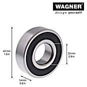 Wagner System Kugellager (Durchmesser: 47 mm, Breite: 14 mm, Durchmesser Achsloch: 20 mm) | BAUHAUS