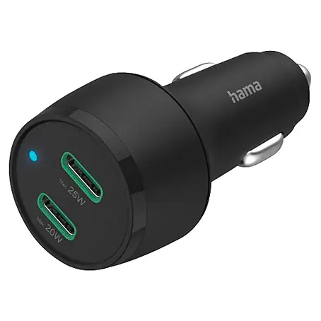 Hama  Schnellladegerät 00201632 2x USB-C PD 45 W