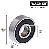 Wagner System Kugellager (Durchmesser: 22 mm, Breite: 7 mm, Durchmesser Achsloch: 8 mm) | BAUHAUS