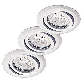 Tween Light Set de focos LED empotrables (9 W, L x An x Al: 9,6 x 9,6 x 7 cm, Blanco, 3 ud., Blanco neutro)