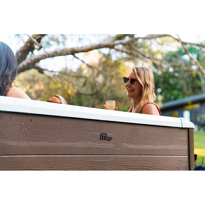 MSpa Mobil-Whirlpool Amber Aero Plus Frame (L x B x H: 180 x 180 x 65 cm, Braun, 1 150 l) | BAUHAUS