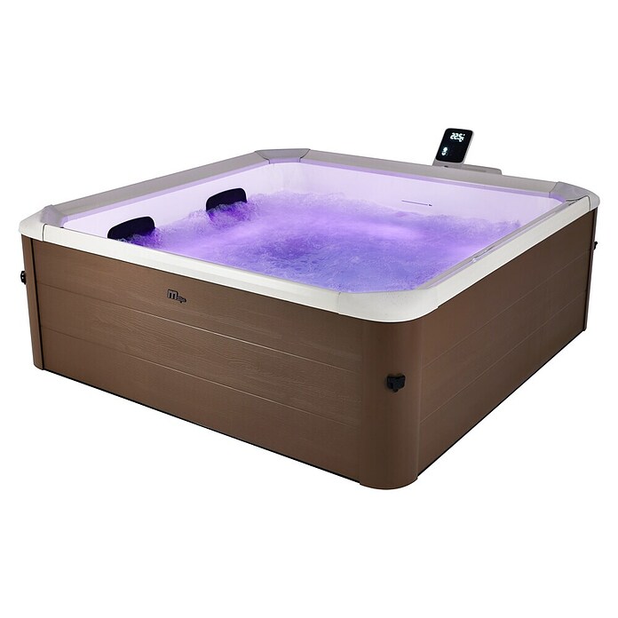 MSpa Mobil-Whirlpool Amber Aero Plus Frame (L x B x H: 180 x 180 x 65 cm, Braun, 1 150 l) | BAUHAUS