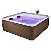 MSpa Mobil-Whirlpool Amber Aero Plus Frame (L x B x H: 180 x 180 x 65 cm, Braun, 1 150 l) | BAUHAUS