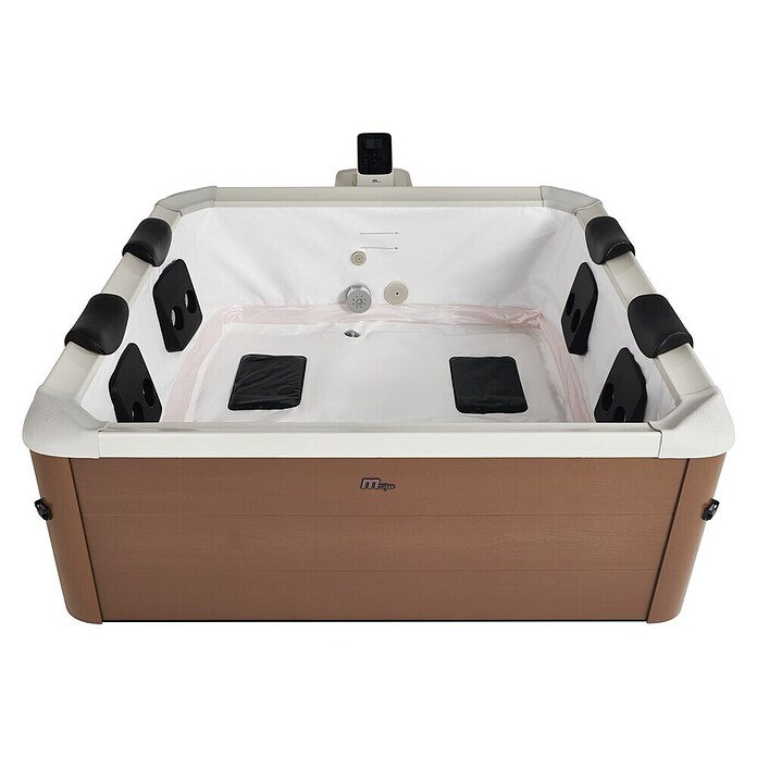MSpa Mobil-Whirlpool Amber Aero Plus Frame (L x B x H: 180 x 180 x 65 cm, Braun, 1 150 l) | BAUHAUS