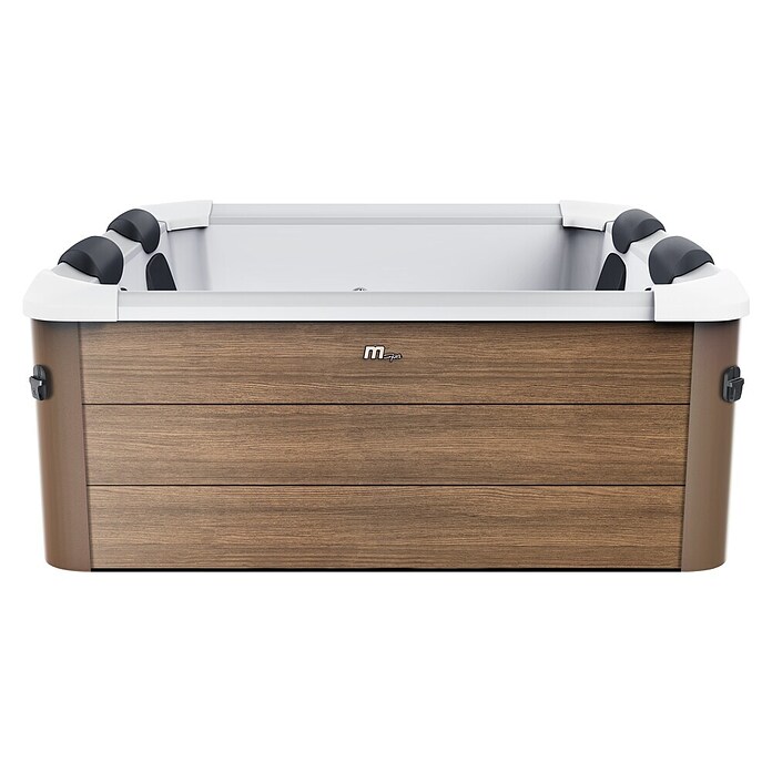 MSpa Mobil-Whirlpool Amber Aero Plus Frame (L x B x H: 180 x 180 x 65 cm, Braun, 1 150 l) | BAUHAUS
