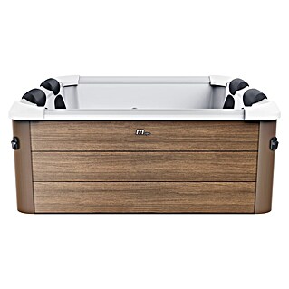 MSpa Mobil-Whirlpool Amber Aero Plus Frame (L x B x H: 180 x 180 x 65 cm, Braun, 1 150 l)
