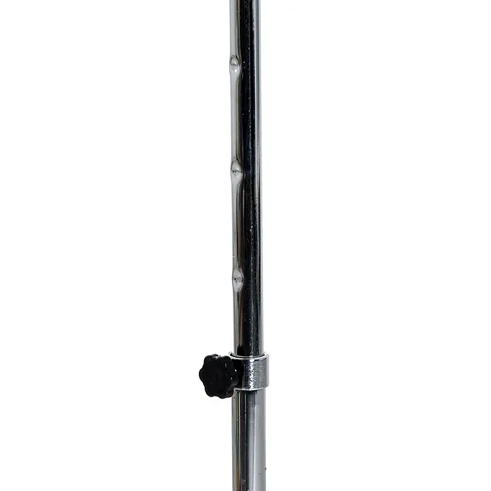 Homcom Boxsack - Schwarz - Verstellbare Chrom-Metallstange mit schwarzem Sterngriff und Höhenverstellmulden.