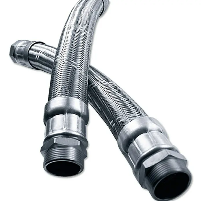 Panzerschlauch Flexo - 1 ¼″, Länge: 100 cm - Flexible Metallschläuche für Sanitäranwendungen. Ideal für Waschbecken und Toiletten. Robust und einfach zu installieren für den täglichen Gebrauch.