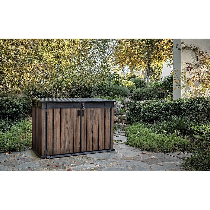 Keter Opbergbox Rosewood (l x b x h: 109,3 x 190,5 x 132 cm, Bruin) | BAUHAUS