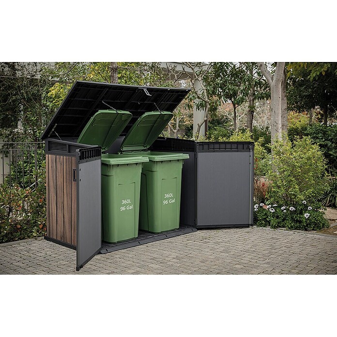 Keter Opbergbox Rosewood (l x b x h: 109,3 x 190,5 x 132 cm, Bruin) | BAUHAUS