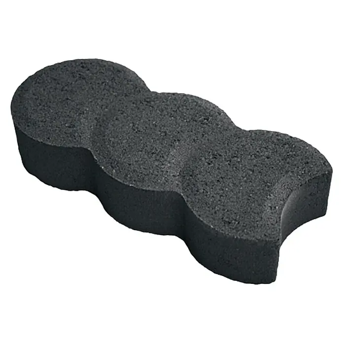 Christoph Mähstein Pali - 22 x 10 x 4,2 cm, Anthrazit, Beton - Grauer, dreifach gelappter Schwamm für die Autowäsche und -pflege, ideal zum Reinigen von Oberflächen.