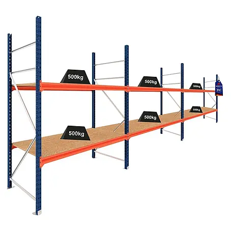 Proregal  Schwerlastregal DOMINUS 3er Set mit Spanplatten
