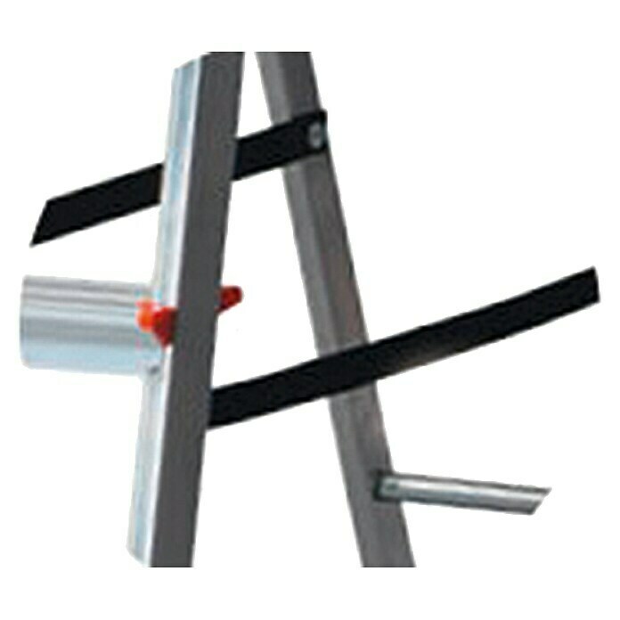 Krause Corda Escalera de tijera polivalente con 3 peldaños (Altura de  trabajo: 2,1 m, Número de peldaños: 3 escalones, Aluminio)