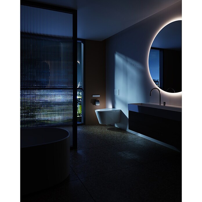 Ideal Standard Douche-wc, wandmodel i.life E (Zonder spoelrand, Spoelvorm: Diep, Uitlaat toilet: Horizontaal, Wit) | BAUHAUS