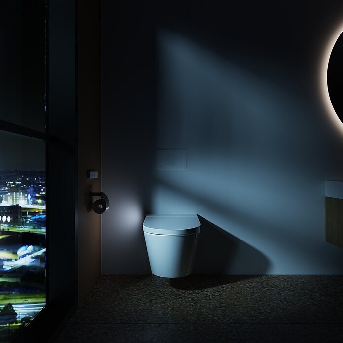 Ideal Standard Douche-wc, wandmodel i.life E (Zonder spoelrand, Spoelvorm: Diep, Uitlaat toilet: Horizontaal, Wit) | BAUHAUS