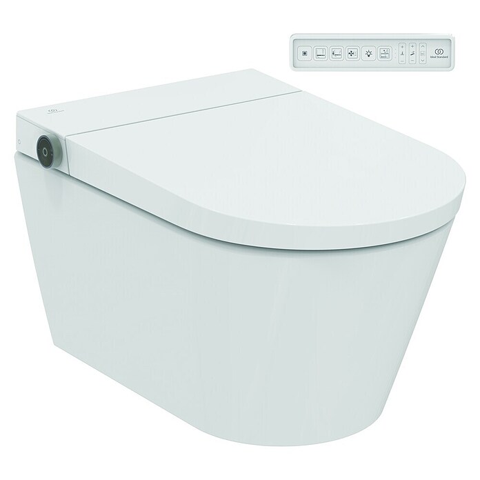 Ideal Standard Douche-wc, wandmodel i.life E (Zonder spoelrand, Spoelvorm: Diep, Uitlaat toilet: Horizontaal, Wit) | BAUHAUS