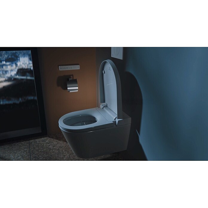 Ideal Standard Douche-wc, wandmodel i.life E (Zonder spoelrand, Spoelvorm: Diep, Uitlaat toilet: Horizontaal, Wit) | BAUHAUS
