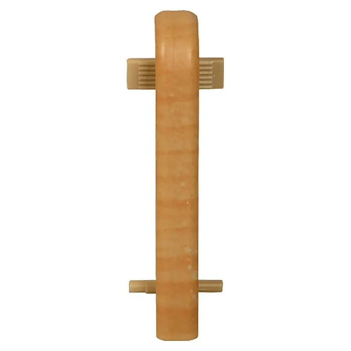 Profiles and more Übergangskappe FU60L - Birne golden, 2 Stk. - Nahaufnahme eines beigen Wandmontage-Toilettenpapierhalters mit zwei Stützen und geriffeltem Design für Badezimmer.