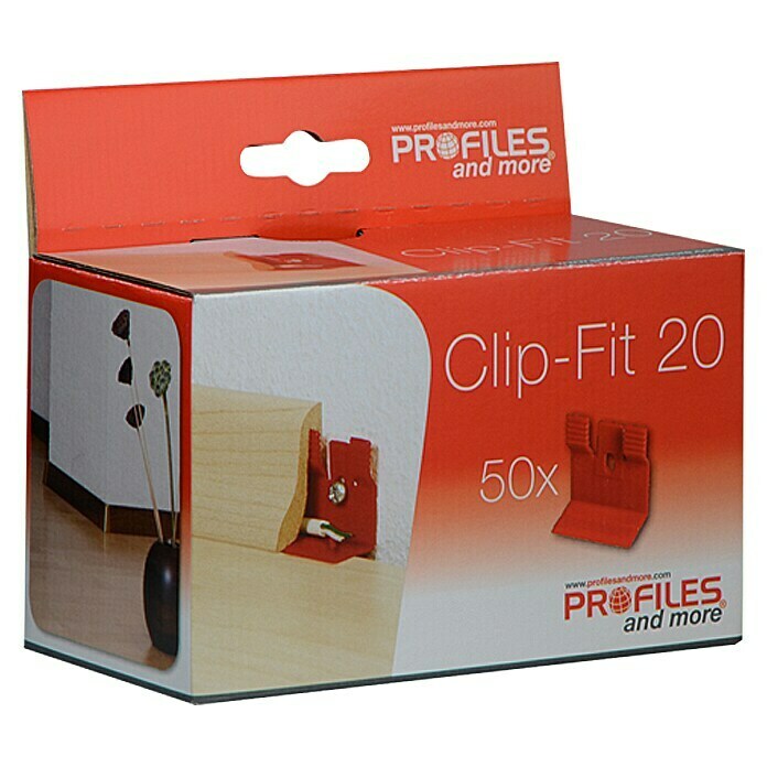 Profiles and more Leistenclip Clip-Fit CH20 (50 Stk.)